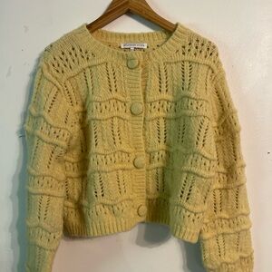 Endless Rose Yellow Knit Cardigan